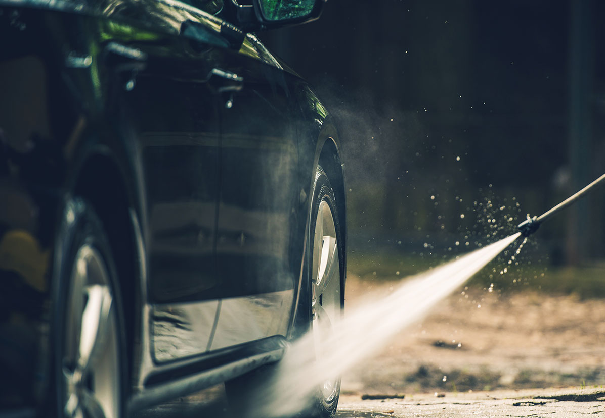 Exterior car wash service